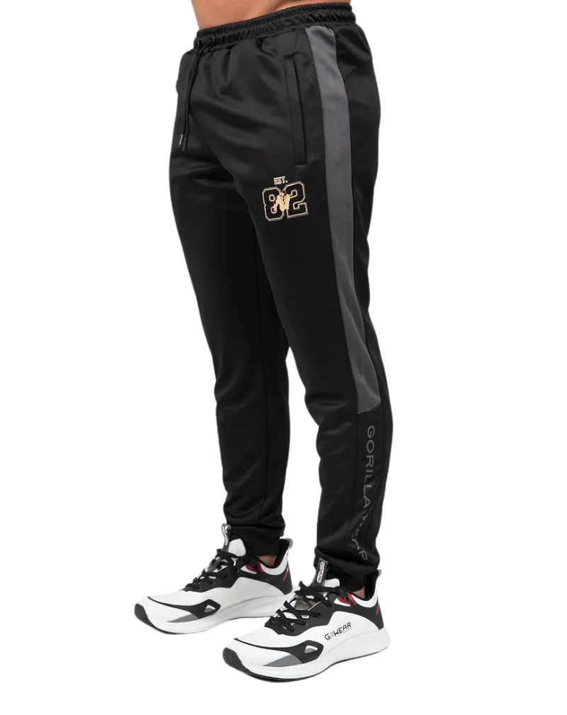 Gorilla Wear Devon Training Pants, Black/Grey