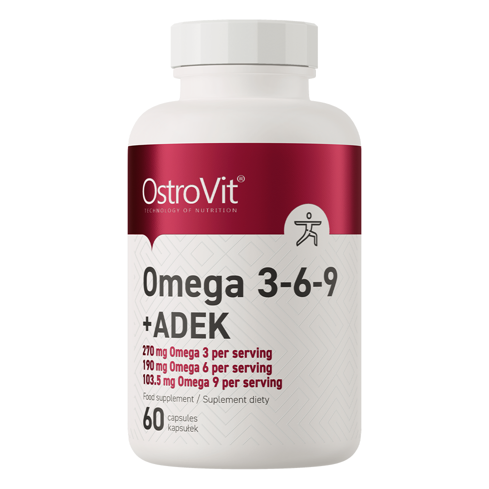 OstroVit Omega 3-6-9 + ADEK, 60 kaps.