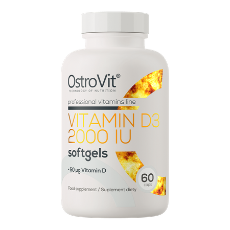 OstroVit Vitamin D3 2000 IU, 60 kaps.