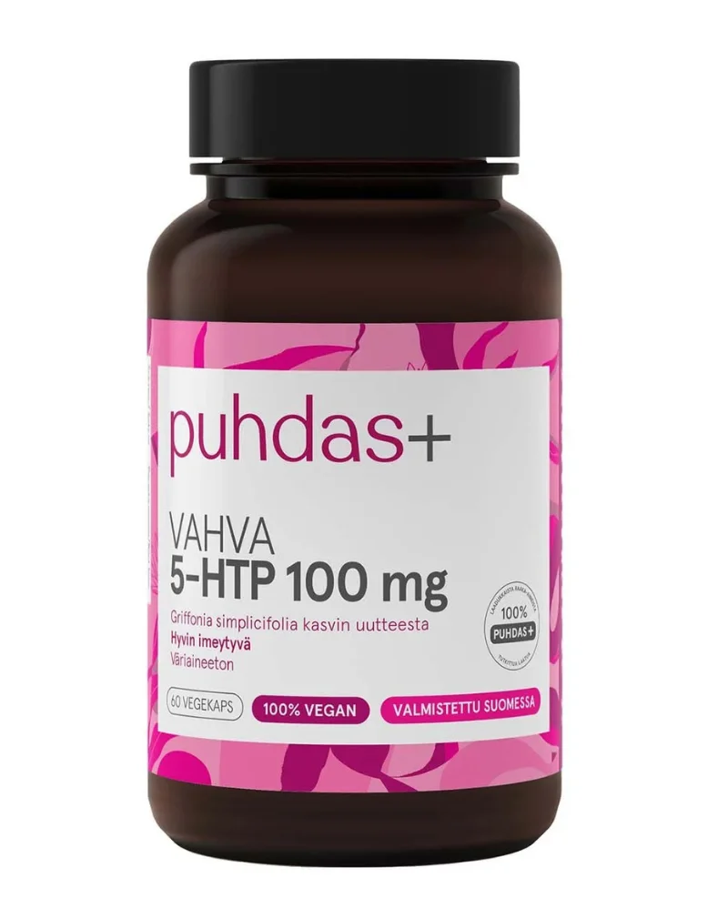 Puhdas+ Vahva 5-HTP 100 mg, 60 kaps.
