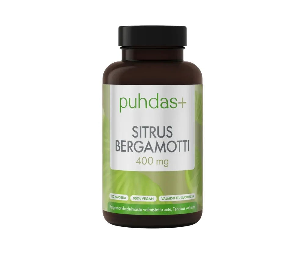 Puhdas+ Sitrusbergamotti 400 mg, 120 kaps.