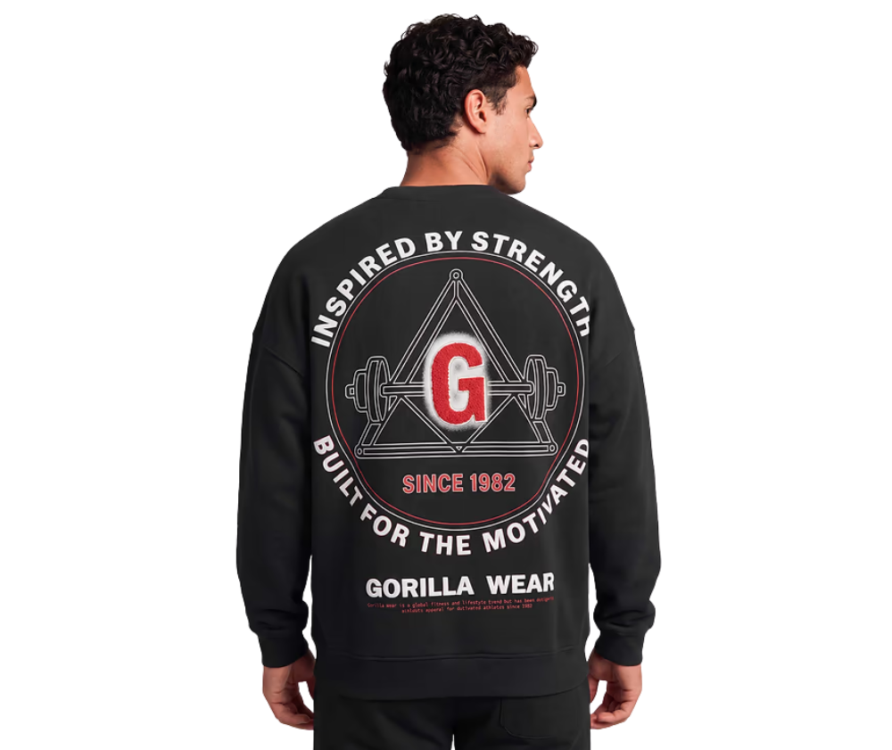 Gorilla Wear Leeds Oversized Sweater, Black
