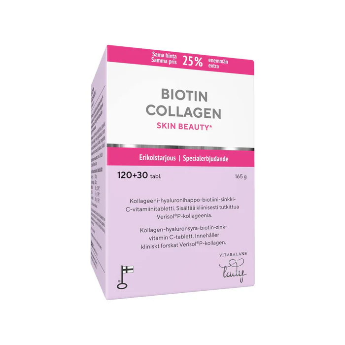 Biotin Collagen Skin Beauty, 120+30 tabl. Kampanjakoko