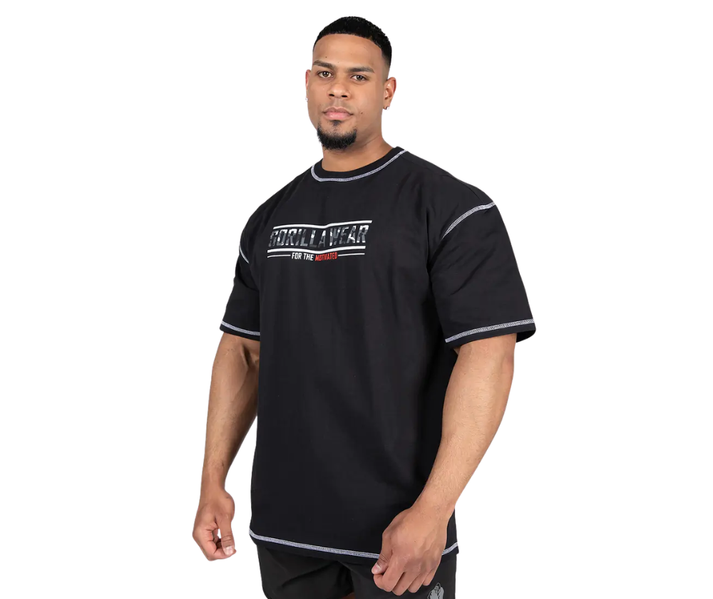Gorilla Wear Saginaw Oversized T-Shirt, Black