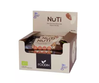 15 kpl Foodin NUTI, 35 g, Dark Chocolate & Sea Salt