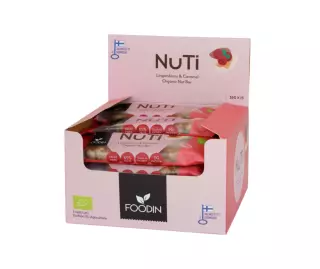 15 kpl Foodin NUTI, 35 g, Lingonberry & Caramel