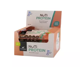 15 kpl Foodin NUTI Protein, 45 g, Almond & Caramel