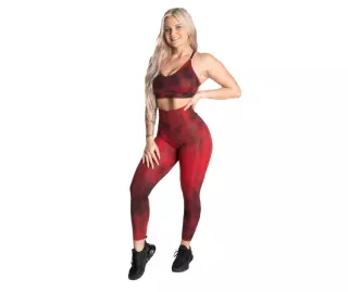 Better Bodies High Waist Leggings, Chili Red Grunge