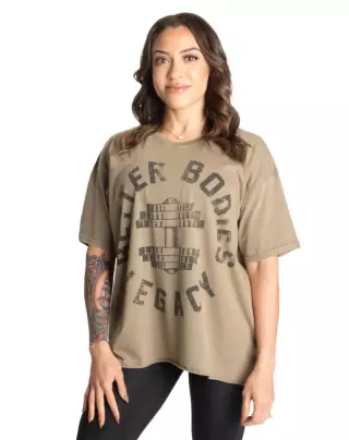 Better Bodies Legacy Oversized Tee (Poistotuote), Washed Green