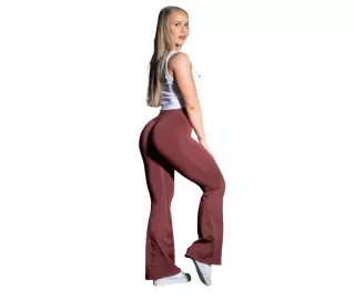 Better Bodies Scrunch Seamless Flare Leggings, Maroon