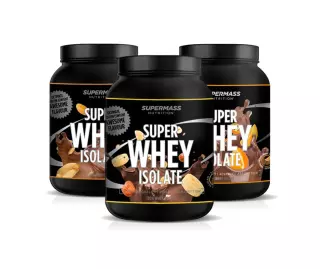 Big Buy: 3 kpl Supermass Nutrition SUPER WHEY ISOLATE (3,9 kg)
