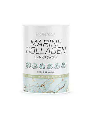 BioTechUSA Marine Collagen Drink Powder, 240 g, Green Tea Lemon