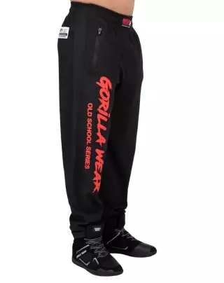Gorilla Wear Augustine Old School Pants, Black/Red