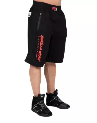 Gorilla Wear Augustine Old School Shorts, Black/Red