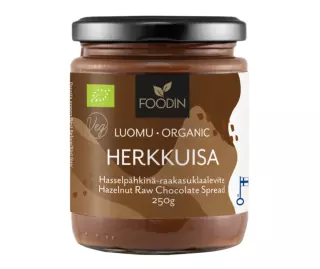 Foodin Luomu Hasselpähkinä-Herkkuisa, 250 g