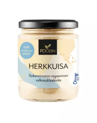 FOODIN Valkosuklaa-Herkkuisa (sokeroimaton), 230 g