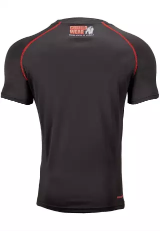 Gorilla Wear Performance T-shirt, Black/Red