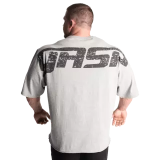 GASP Iron Tee, Grey Melange / Black