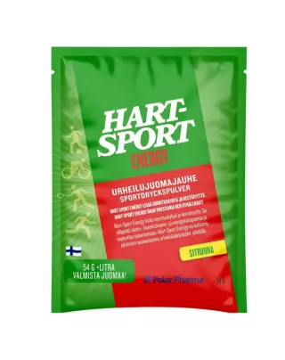 Hart-Sport Urheilujuoma (annospussi), 54 g, Sitruuna