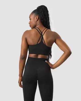 ICIW Define Seamless Scrunch Sports Bra, Black (Kampanjatuote)