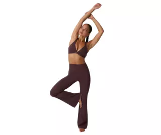 ICIW Luxe V-Neck Sports Bra, Espresso