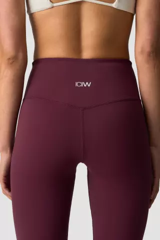 ICIW Nimble Flared Tights, Dark Mahogany