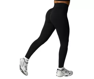 ICIW Shape Seamless Hidden Scrunch Tights, Black