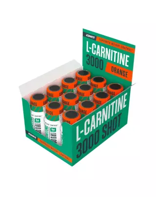 ICONFIT L-Carnitine 3000 Shot, 60 ml, Orange (päiväys 9/26)