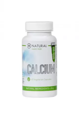 M-Natural Calcium 125 mg, 60 kaps.