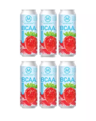 M-Nutrition BCAA, Wild Strawberry 6-pack