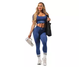NEBBIA Push-Up Leggings with Shaping Lines FLOW SEAMLESS 497, Blue
