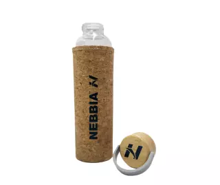 NEBBIA Glass Water Bottle, 550 ml
