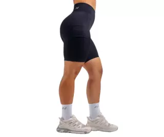 NEBBIA High-Waist Shorts with Pockets PRIMAL 858, Black