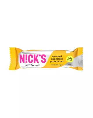 Nick's Protein Bar 50 g, Caramel Chocolate