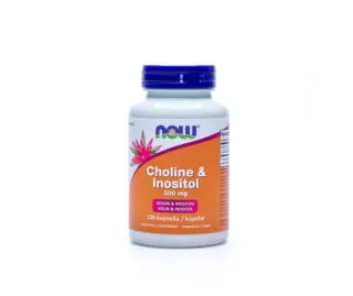 NOW Foods Choline & Inositol 500 mg, 100 kaps.