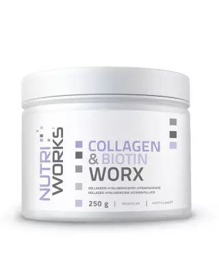 Nutri Works Collagen & Biotin Worx, 250 g