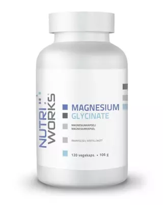 Nutri Works Magnesium Glycinate, 120 kaps.