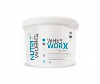 Nutri Works Whey WorX With Lactase & Digestive Enzymes, 4 kg