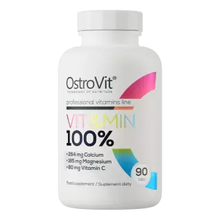 OstroVit 100% Vit&Min, 90 tabl.