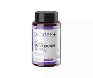 Puhdas+ Beauty Vahva Biotiini 10000 mcg, 60 kaps.