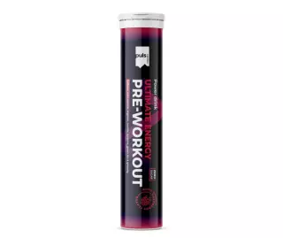 PULS Ultimate Energy Pre-Workout poretabletit, Raspberry, 20 kpl