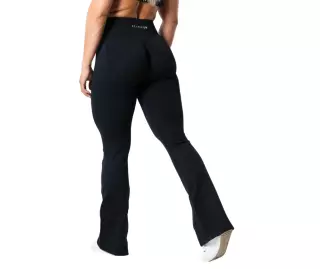 Relode Aura Seamless Scrunch Flared Tights, Black