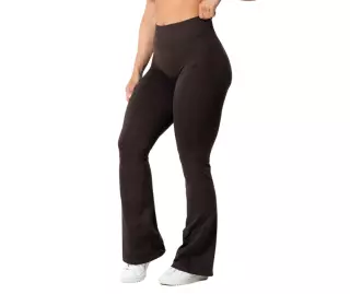 Relode Aura Seamless Scrunch Flared Tights, Espresso Brown