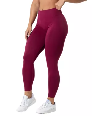 Relode Aura Seamless Scrunch Tights, Cherry