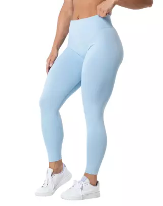 Relode Aura Seamless Scrunch Tights, Light Blue