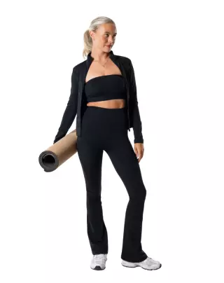 Relode Clean Flared Tights, Black