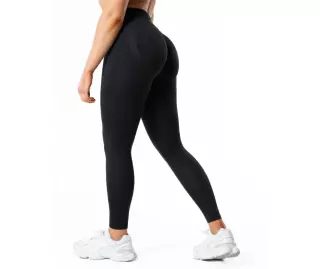Relode Hybrid Seamless Scrunch Tights, Black