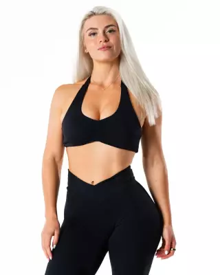 Relode Mute Halterneck Top, Black (Poistuva malli)