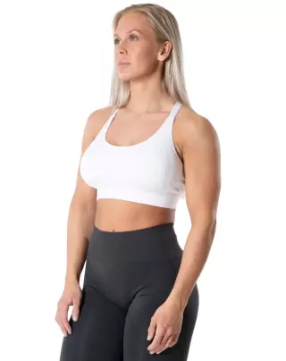 Relode Prime Scrunch Top, White