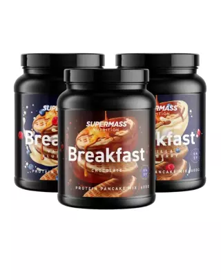 Big Buy: 3 kpl Supermass Nutrition BREAKFAST Pancake & Waffle Mix (1,8 kg)